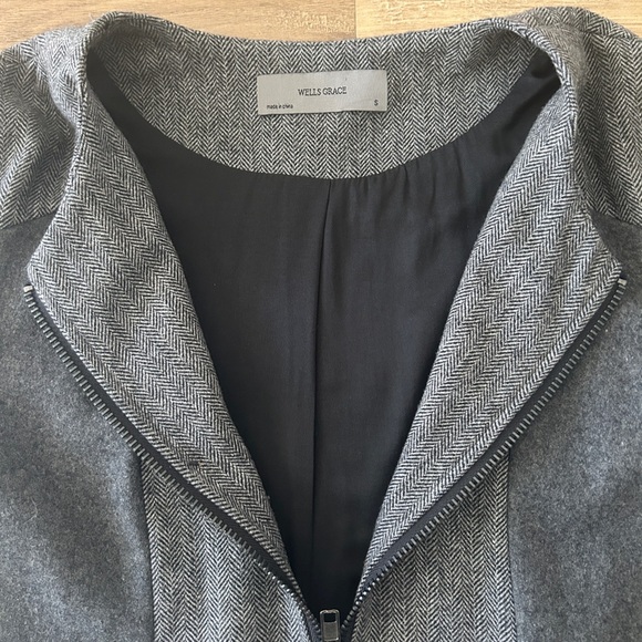 Wells Grace Women’s Wool Blend Herringbone Jacket - Size Small- EUC - Picture 7 of 10